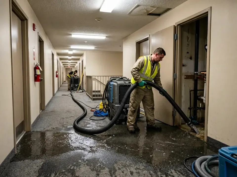 multi-unit-apartment-hallway-f-005 — frequently asked questions, Emergency Burst Pipe Water Extraction & Removal in Fellsmer…
